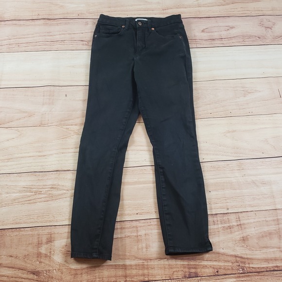 Good American Denim - Good American Jeans Women 8 Black Jeggings‎ Skinny Good Waist Crop High Rise